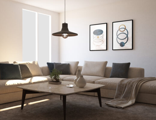 interior-design-with-photoframes-couch